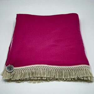 Meditationsdecke Kronenchakra PINK - BIO Baumwolle, Oeko-Tex 100