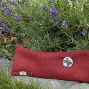 Meditationsaugenkissen Wurzelchakra DUNKELROT Oeko-Tex 100