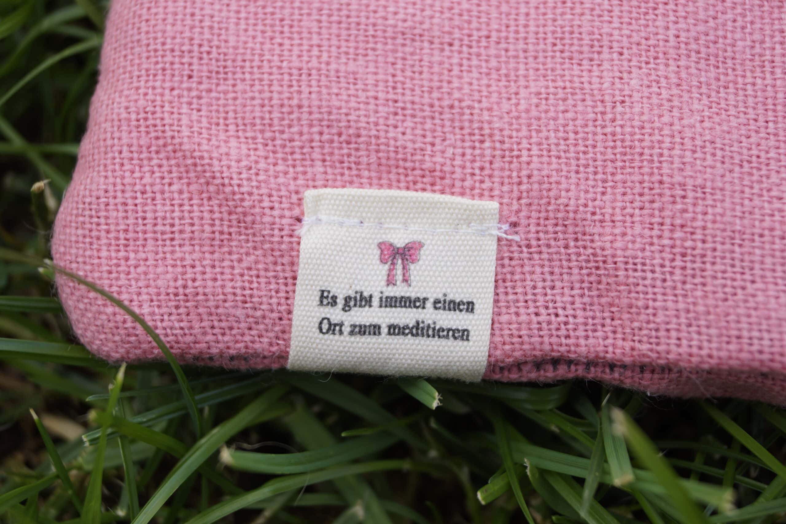 Meditationsaugenkissen Kronenchakra ROSA Oeko-Tex 100 – Bild 2