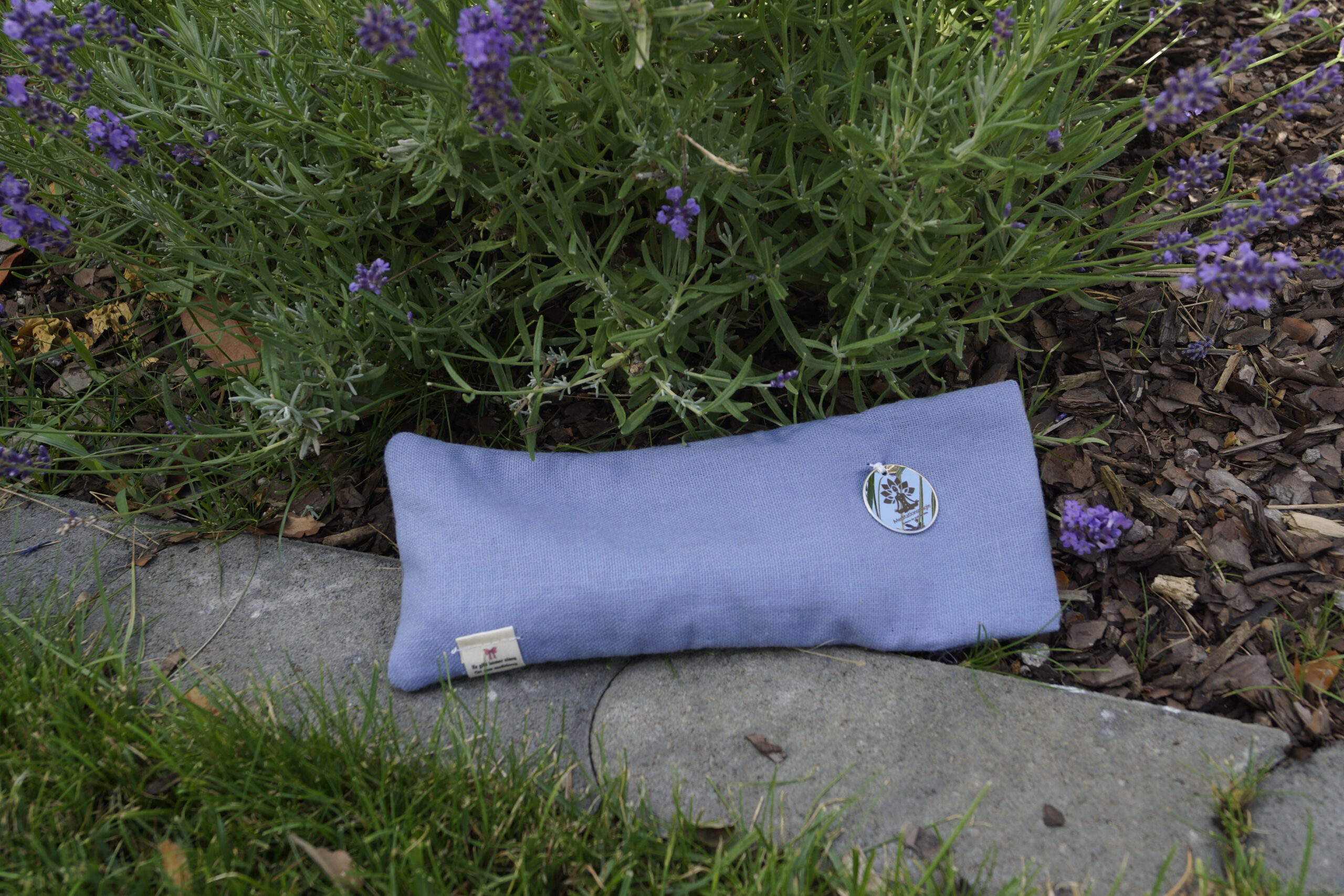 Meditationsaugenkissen Kehlchakra BLAU Oeko-Tex 100