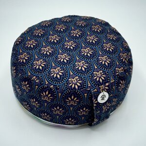 Meditationssitzkissen abstrakte Fächer/Stirnchakra LILA Oeko-Tex 100