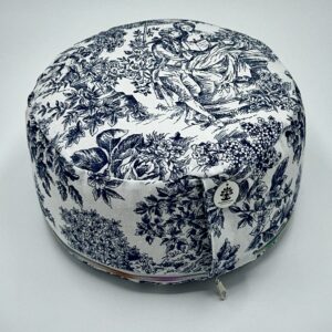 Meditationssitzkissen Romantik/Kehlchakra BLAU Oeko-Tex 100